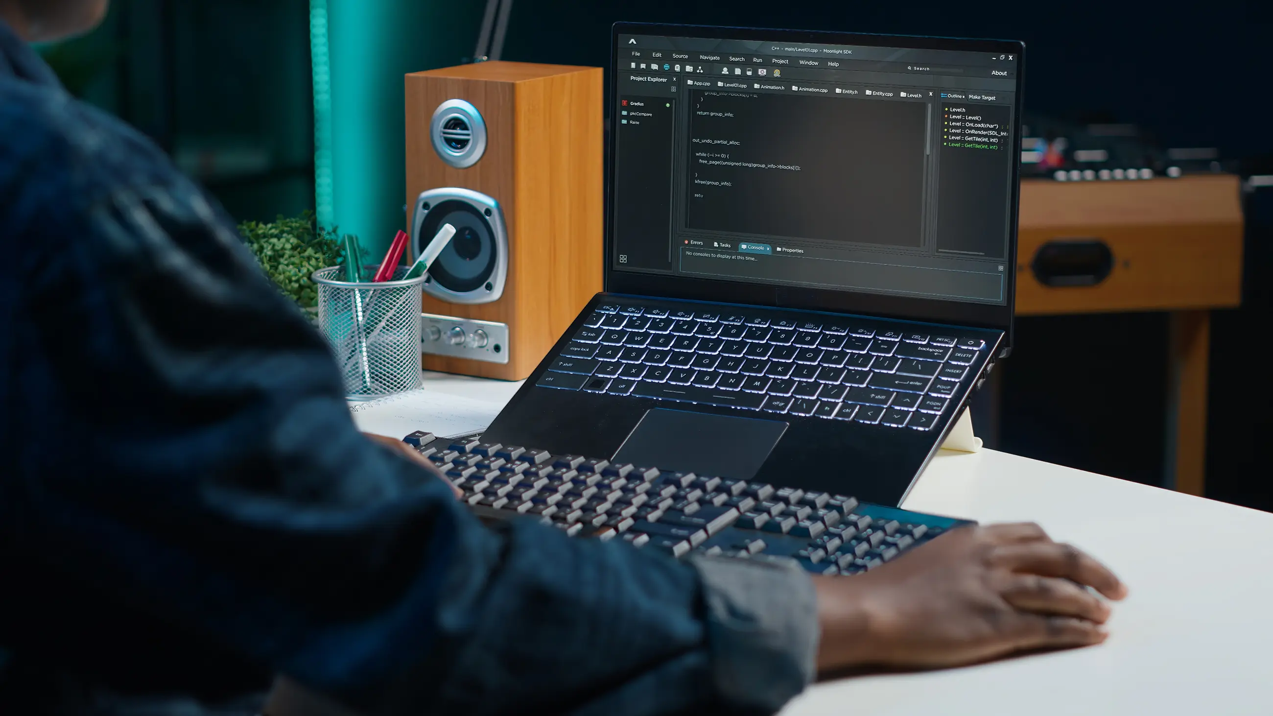 teleworker-using-laptop-coding-software-developing | DigiteinsMaintaining a Clean, Error-Free Content Environment 