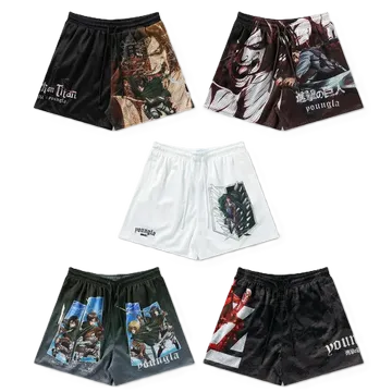 YoungLA x Attack On Titan Mesh Shorts