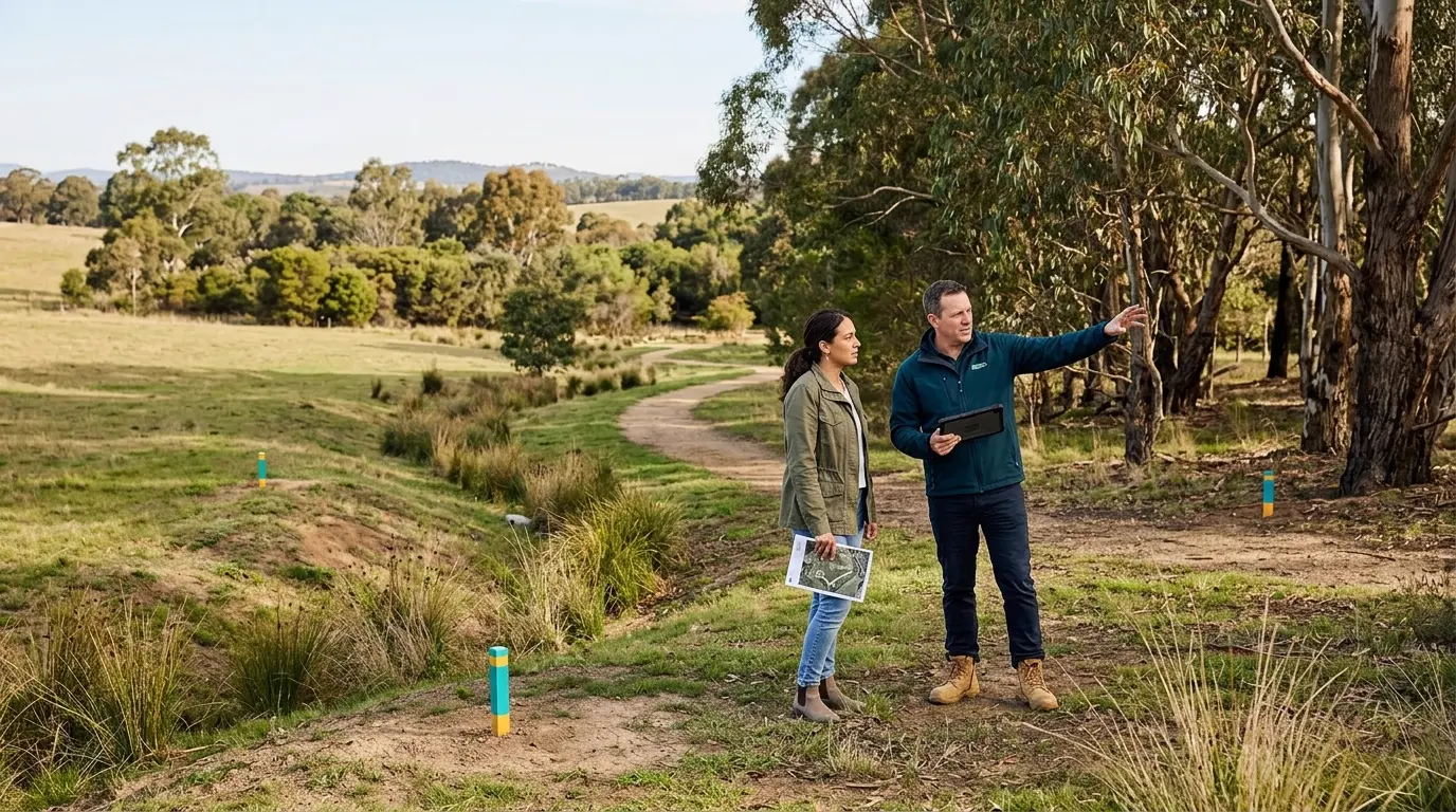A course designed around the natural features of its site
