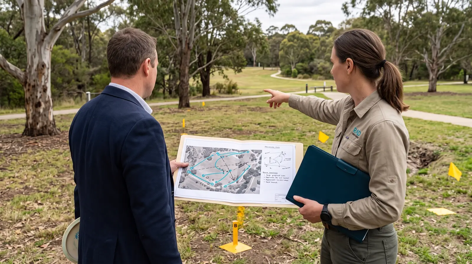 An existing course concept being developed into a design