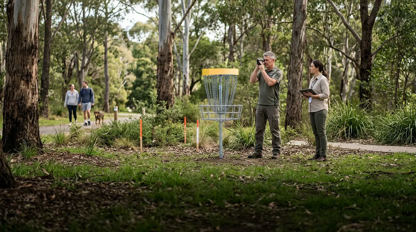 Open bushland fairway with clear sightlines