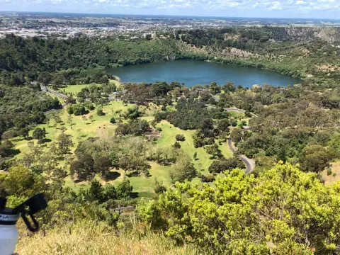A course on private land set among established trees