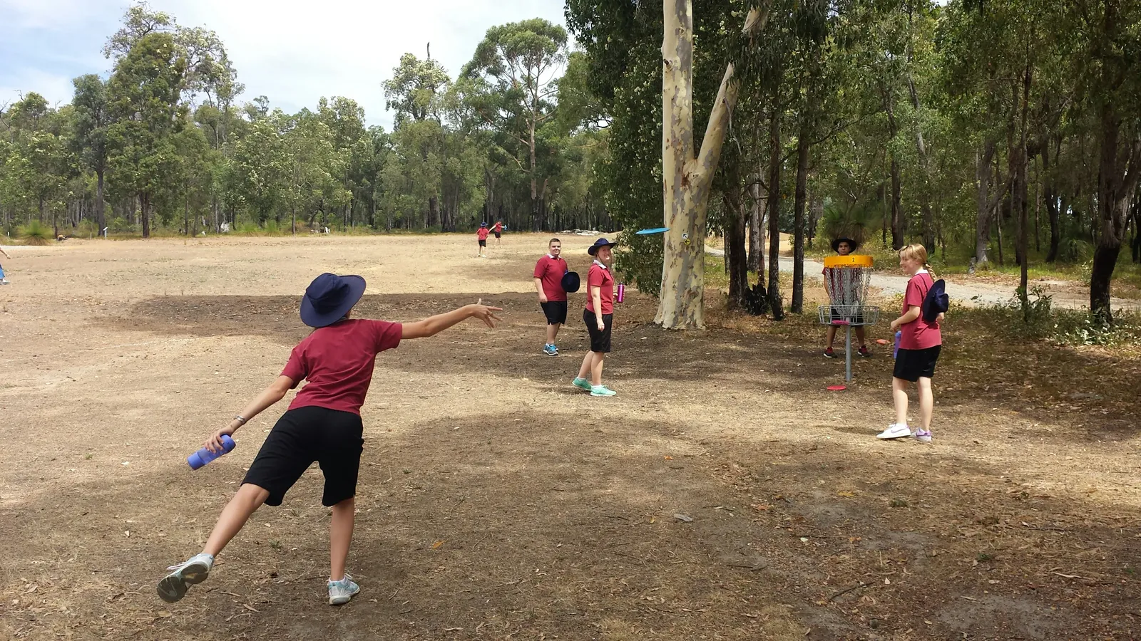 School disc golf clinic
