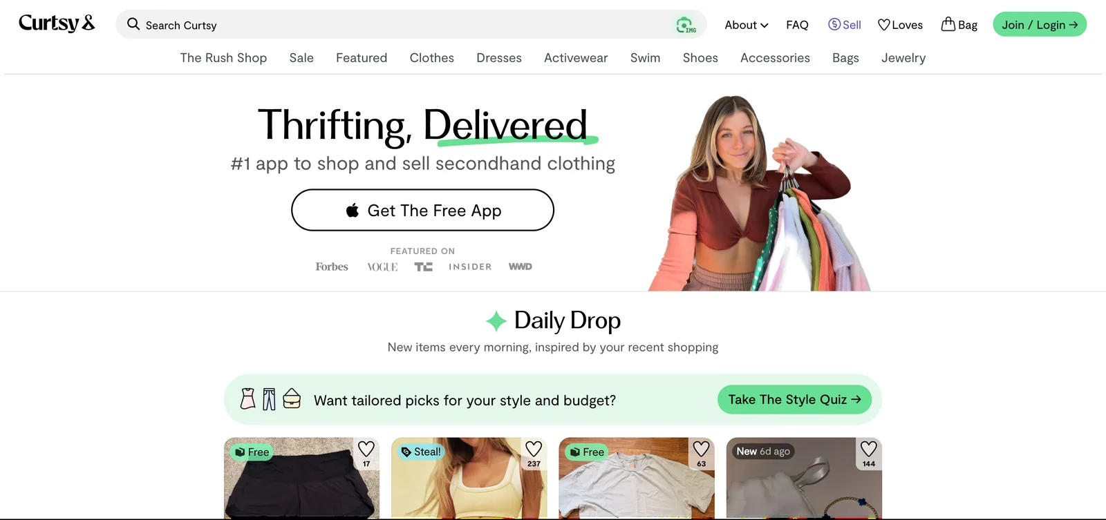 Curtsy secondhand clothing resale marketplace built by Horizon Labs
