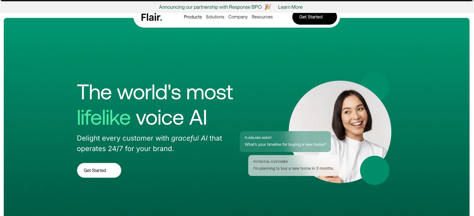 Flair Labs autonomous voice and text agent platform built by Horizon Labs