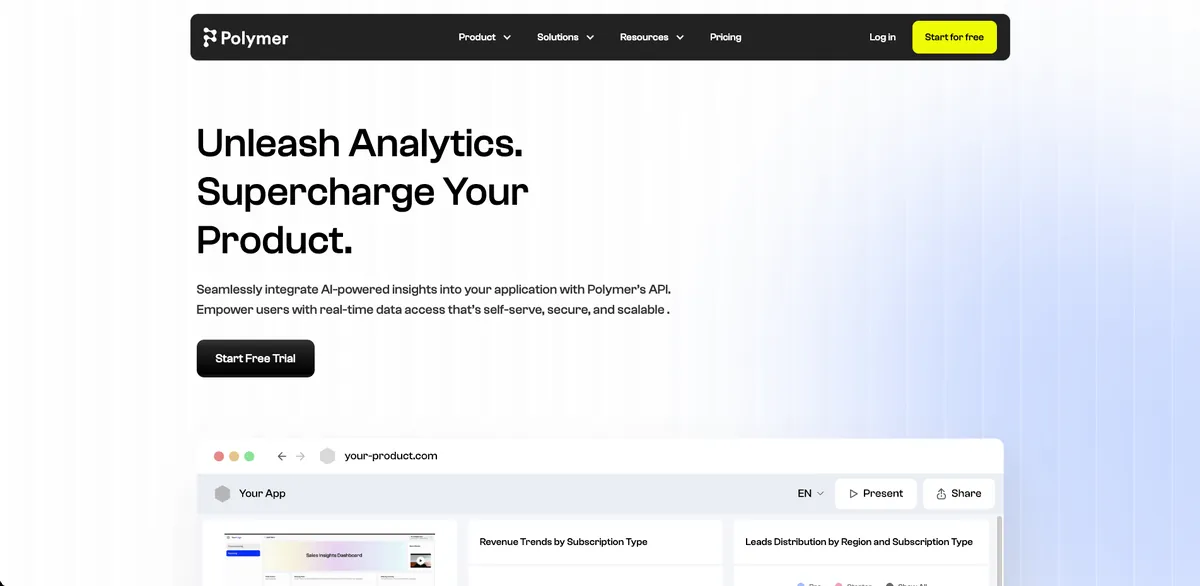 PolymerSearch website, a Horizon Labs GTM engineering client