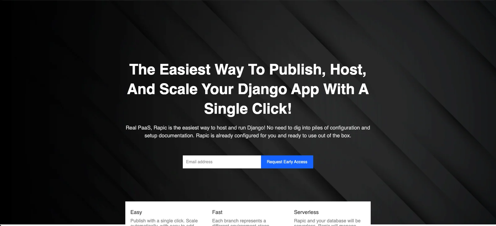 Rapic.io product screenshot built by Horizon Labs