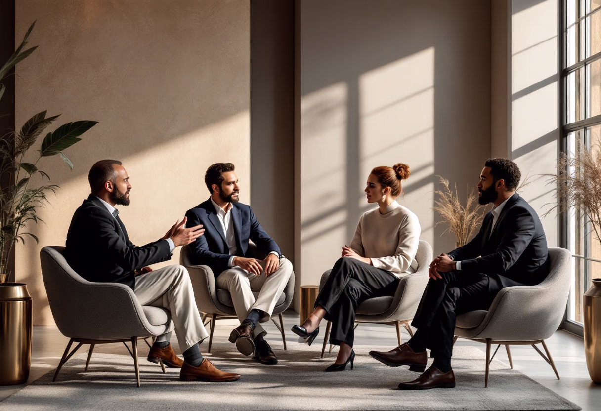 image of expert panel discussing blockchain