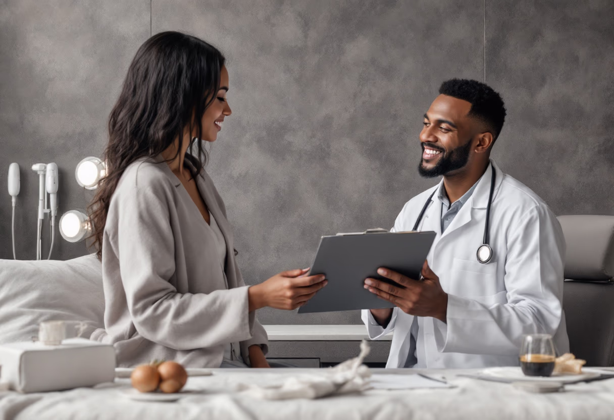 image of a doctor with a patient