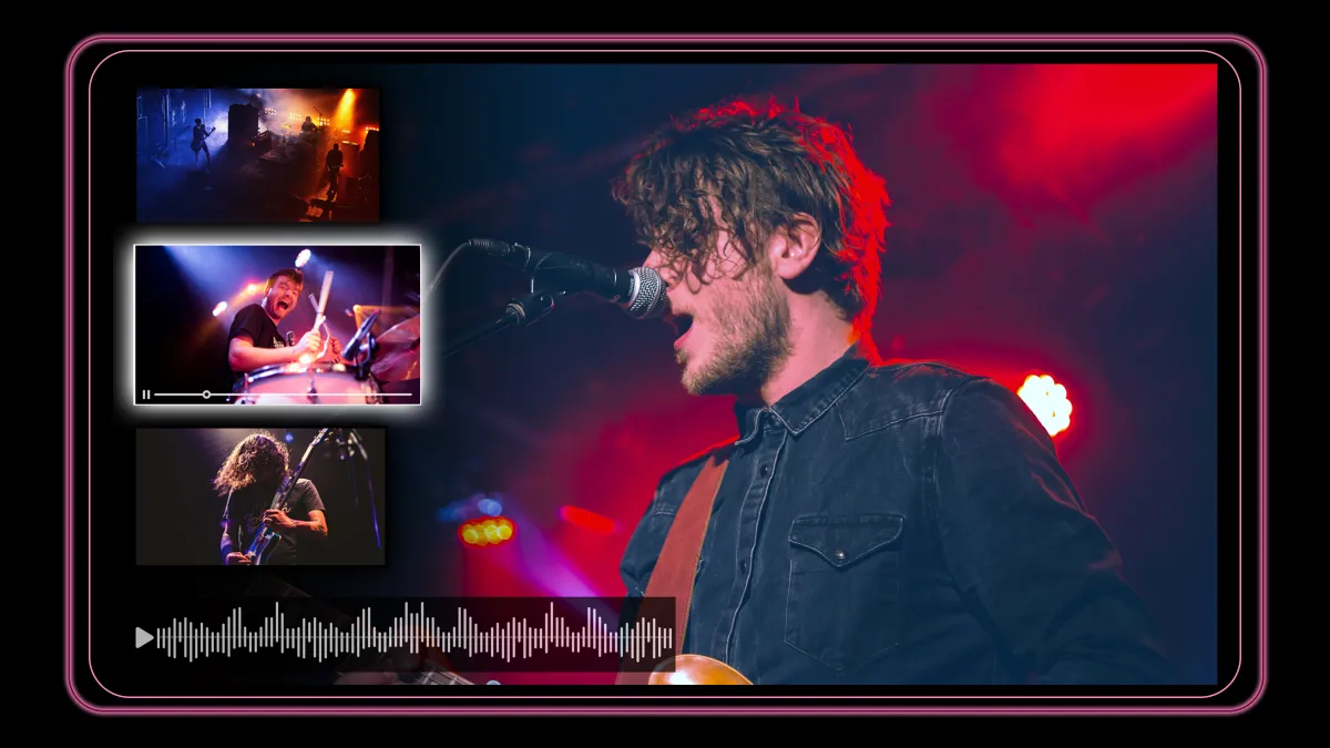 Tiledmedia Multiview provides flexibility, speed, and freedom to live music concerts. Infinite screens, fully personalized, massively scalable.