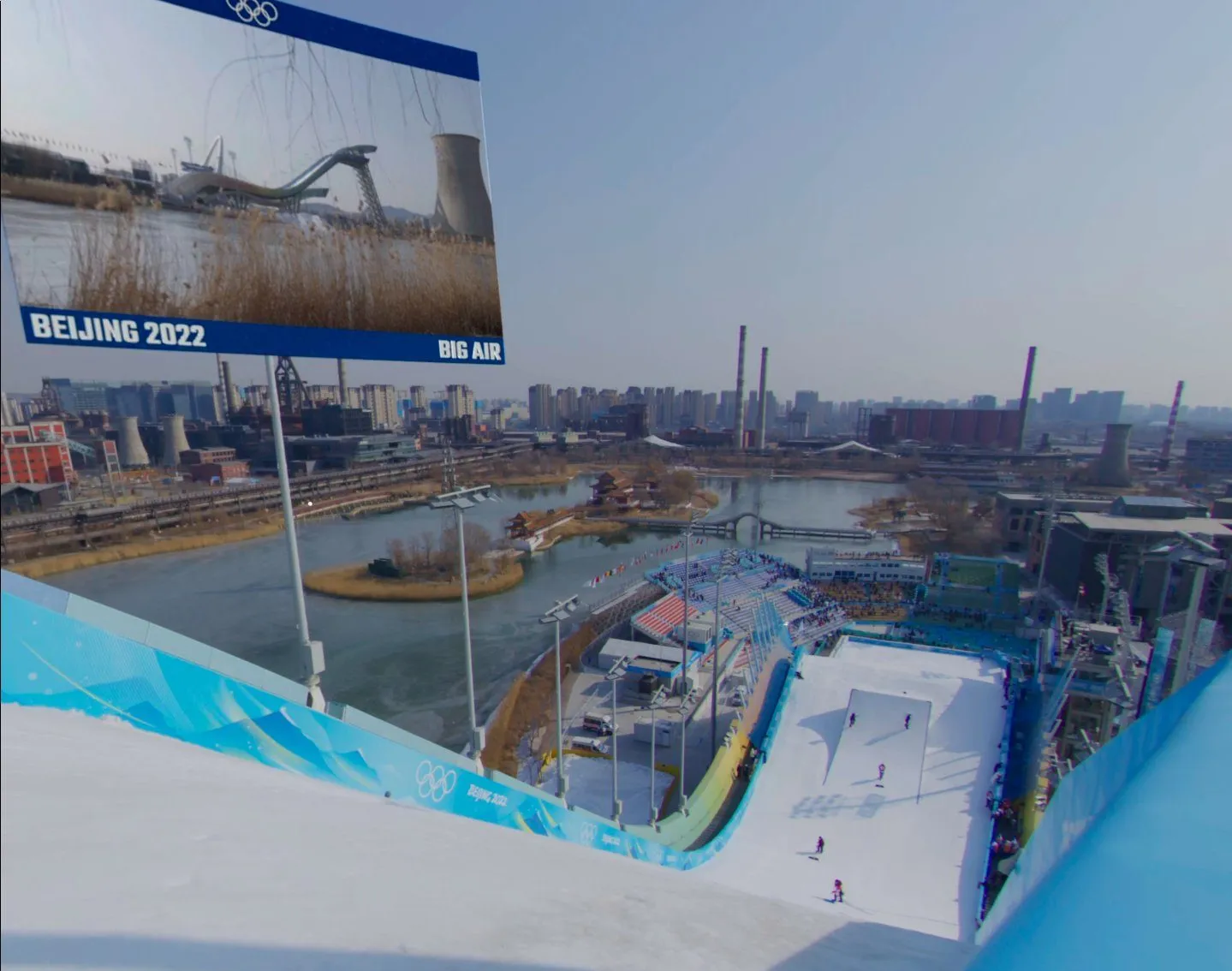 Beijing 2022 diving venue seen inside the VR app
