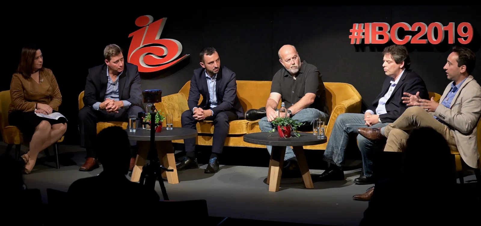 Panel discussion on stage at IBC 2019