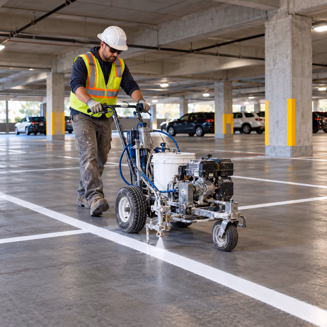 Parking Garage Painting in Alpharetta, GA