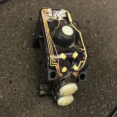 BMW Motorcycle Switchgear opened for printed circuit repair