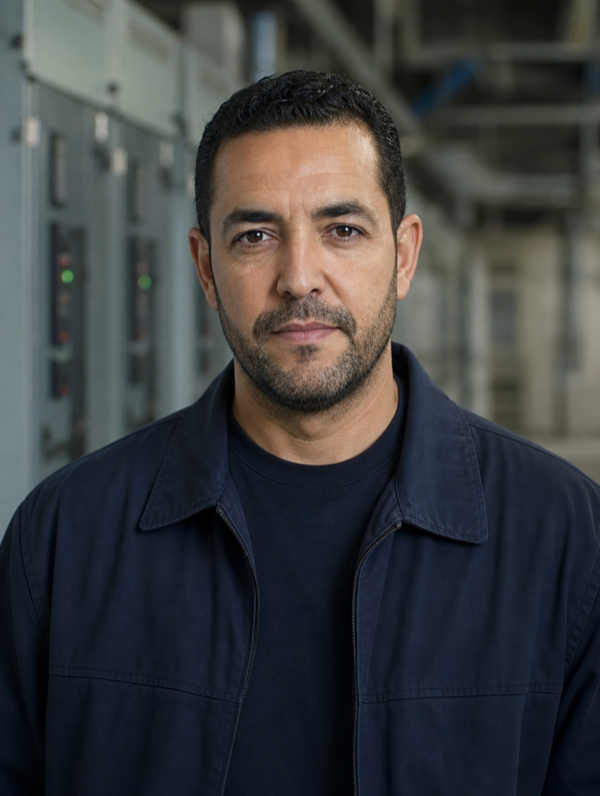 Portrait de Karim Aziz, responsable cybersécurité industrielle