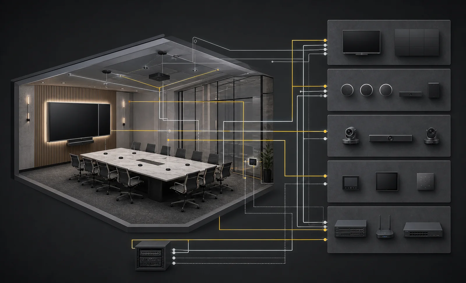 Manufacturer-neutral AV design process visualization