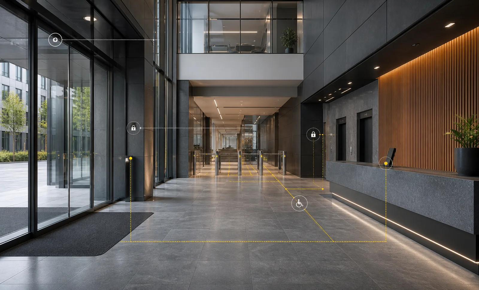 Conceptual access-control design and accessibility assessment
