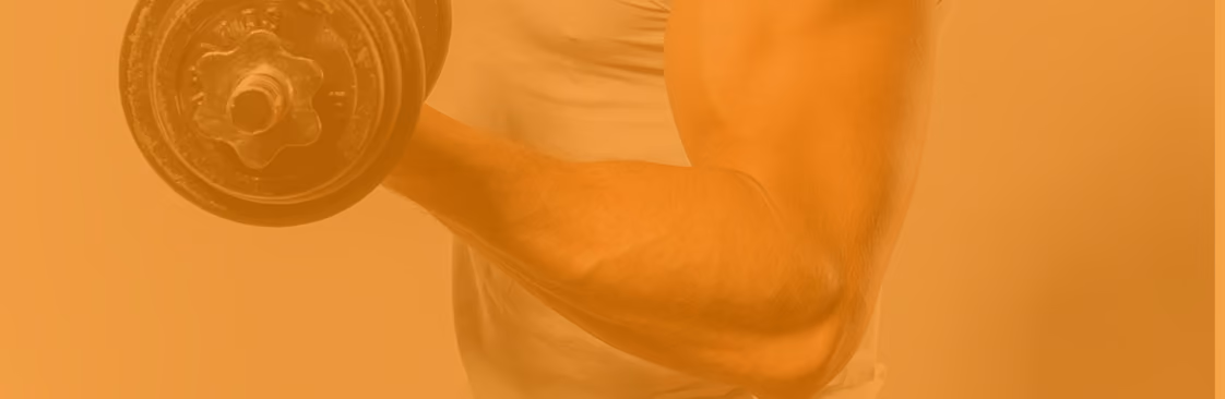 Person performing a dumbbell bicep curl