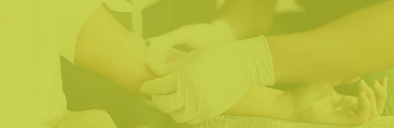 Applying a bandage after an IV or blood draw