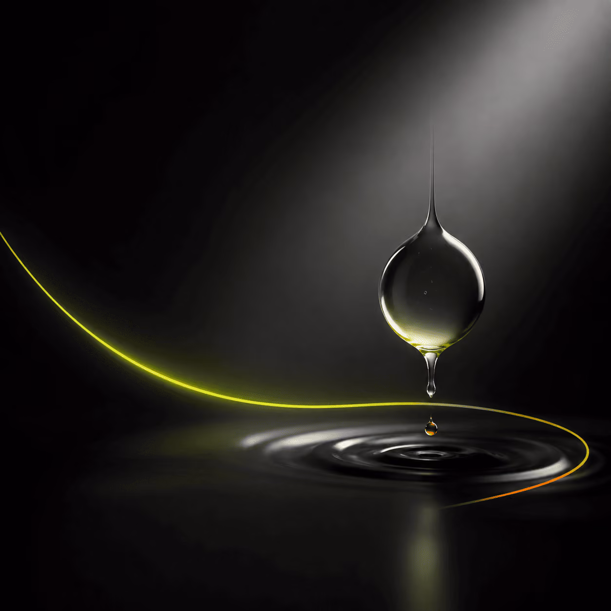 Abstract water droplet — IV therapy section