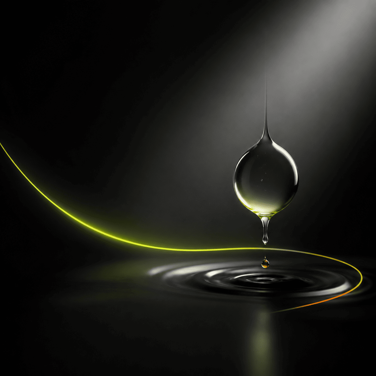 Abstract water droplet — IV therapy section