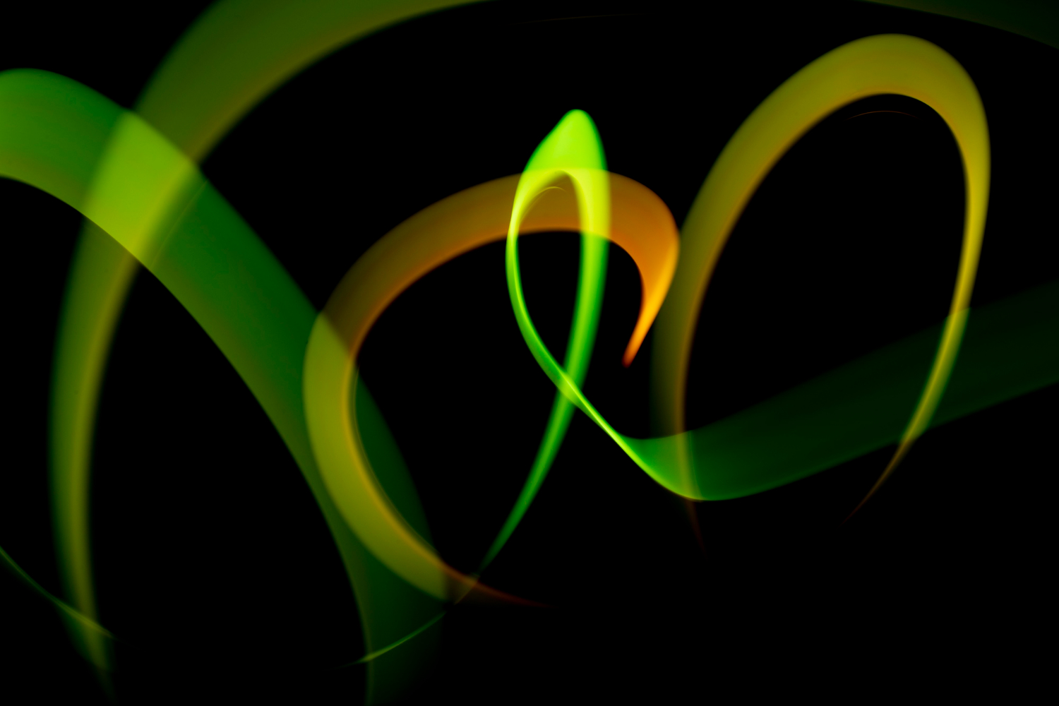 Abstract light trails — athletic performance section