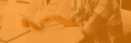 Doctor reviewing a recovery plan with a patient