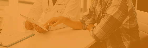 Doctor reviewing a recovery plan with a patient