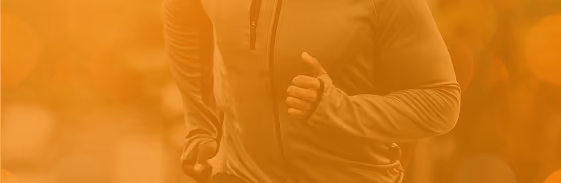 Person jogging indoors