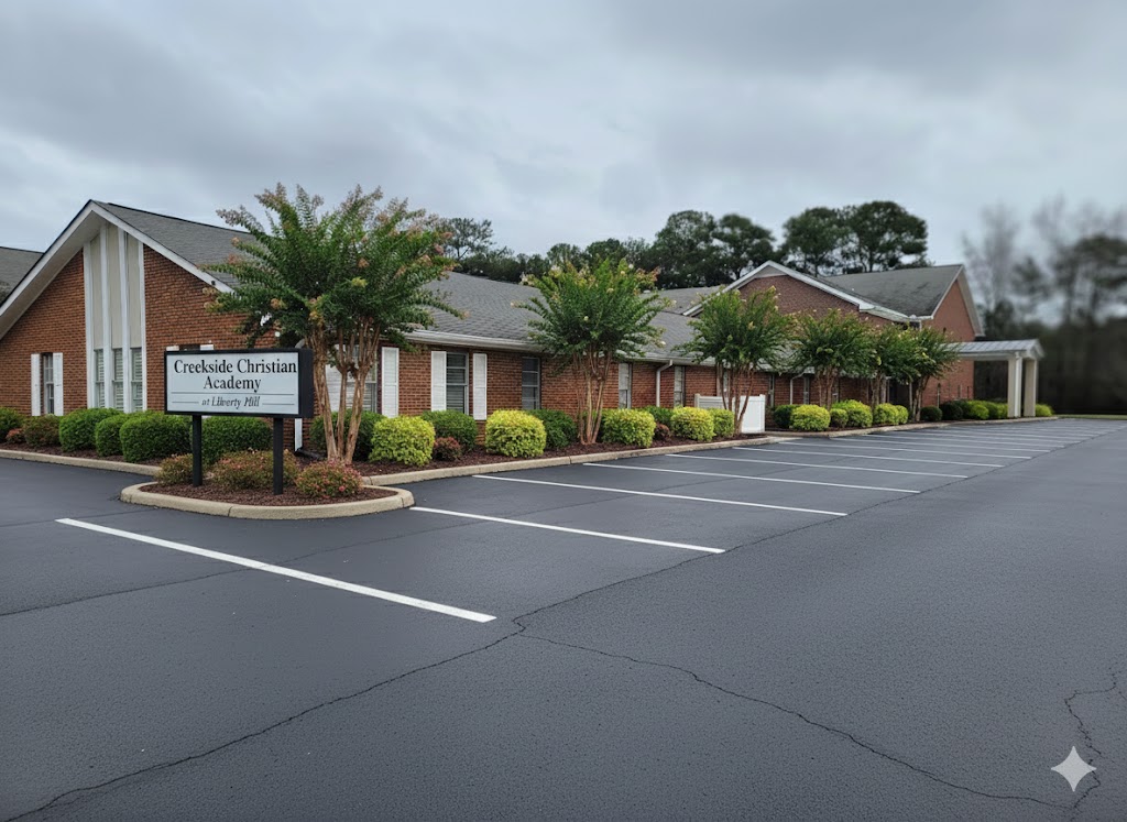 Creekside Christian Academy at Liberty Hill campus exterior in Hampton, Georgia
