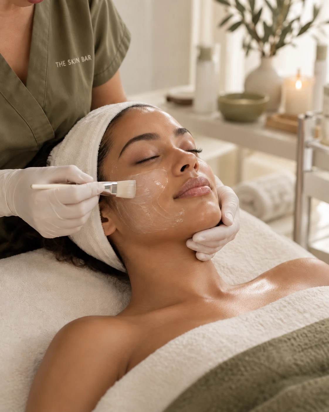 Med spa facial treatment at The Skin Bar