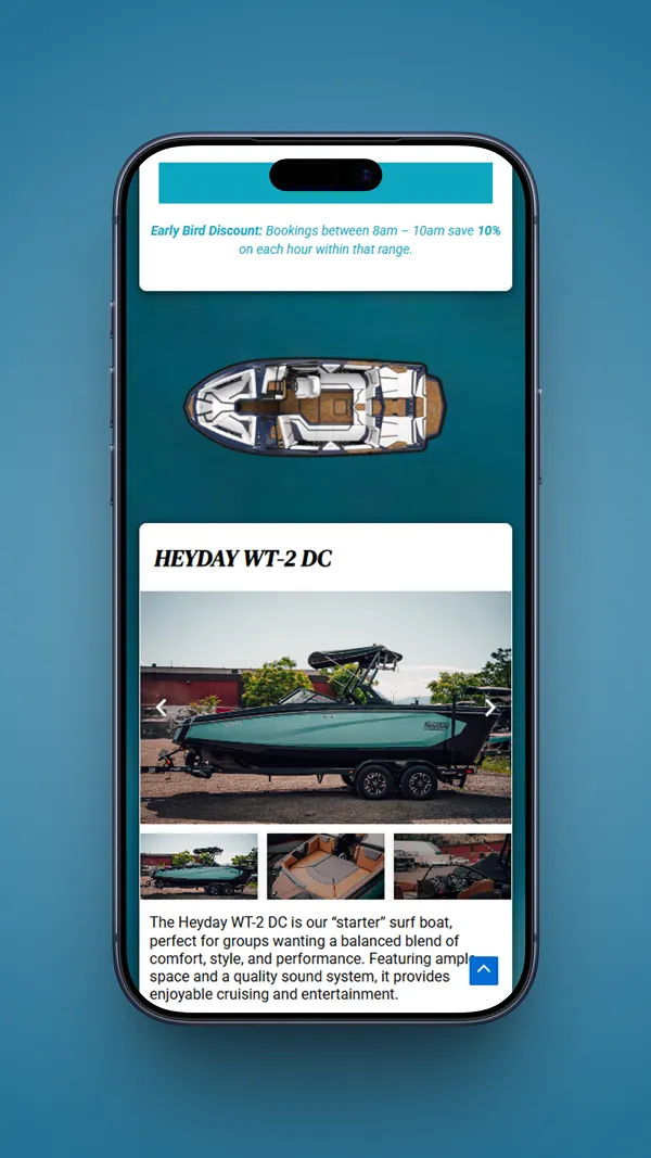 Kelowna Boat Charters Mobile screen 1