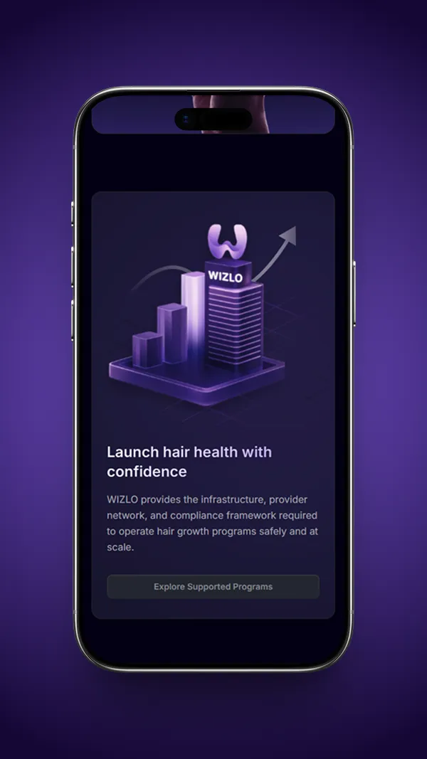 Wizlo Mobile screen 2