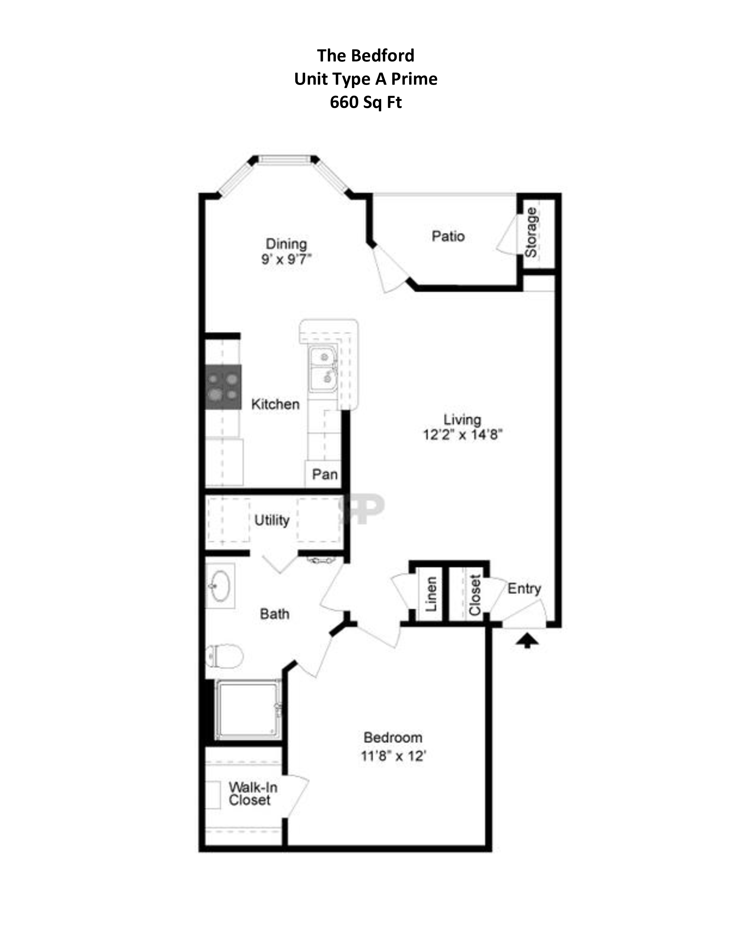Unit A' Floor Plan