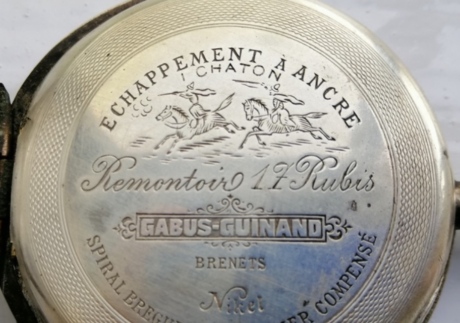 Gabus-Guinand · Brenets — case-back mark