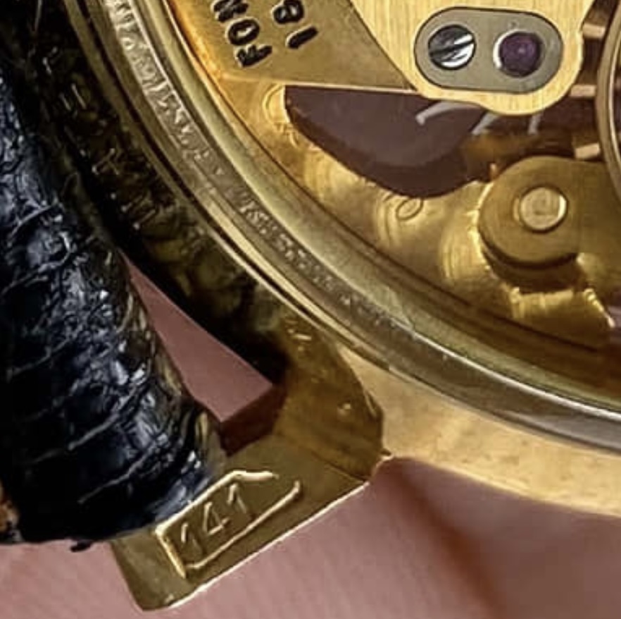 Lucien Piccard Skeleton Openworked Watch, Gabus Frères case