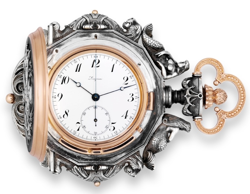 Longines No. 2352324, Ushakov commemorative minute repeater, cuvette signed W. Gabus