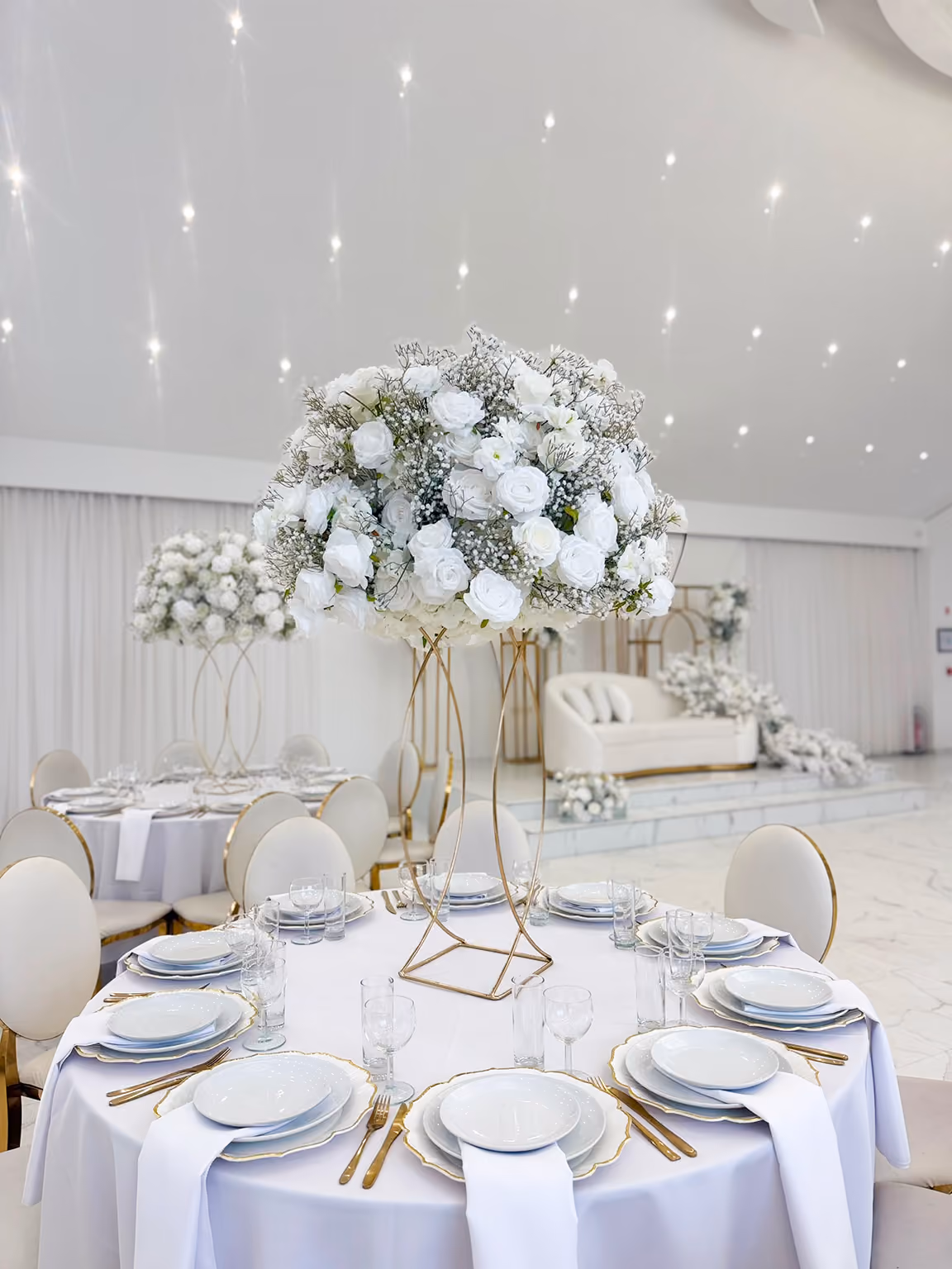 Elegante tafeldecoratie voor bruiloft in Mechelen