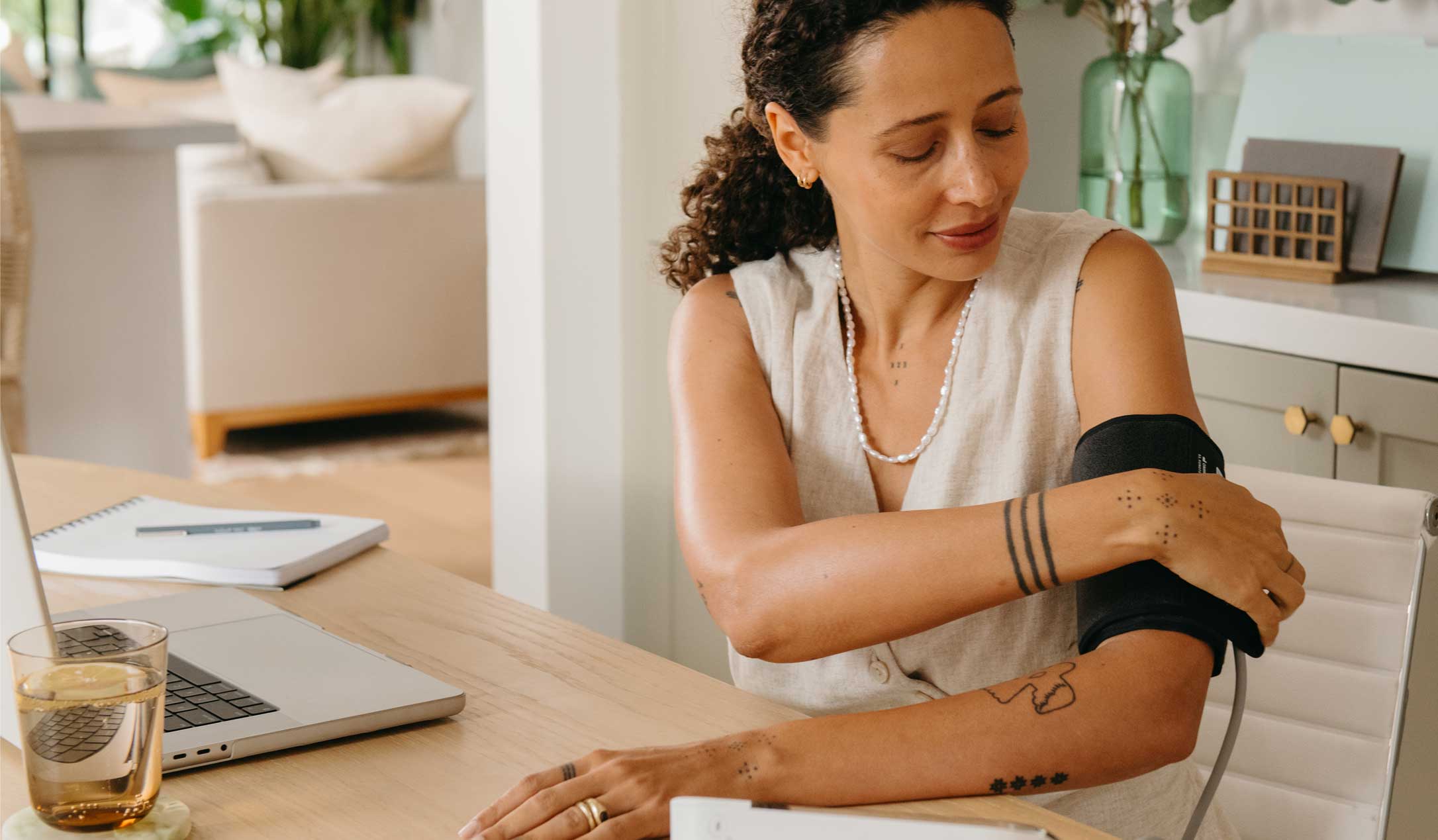 Self-checking blood pressure