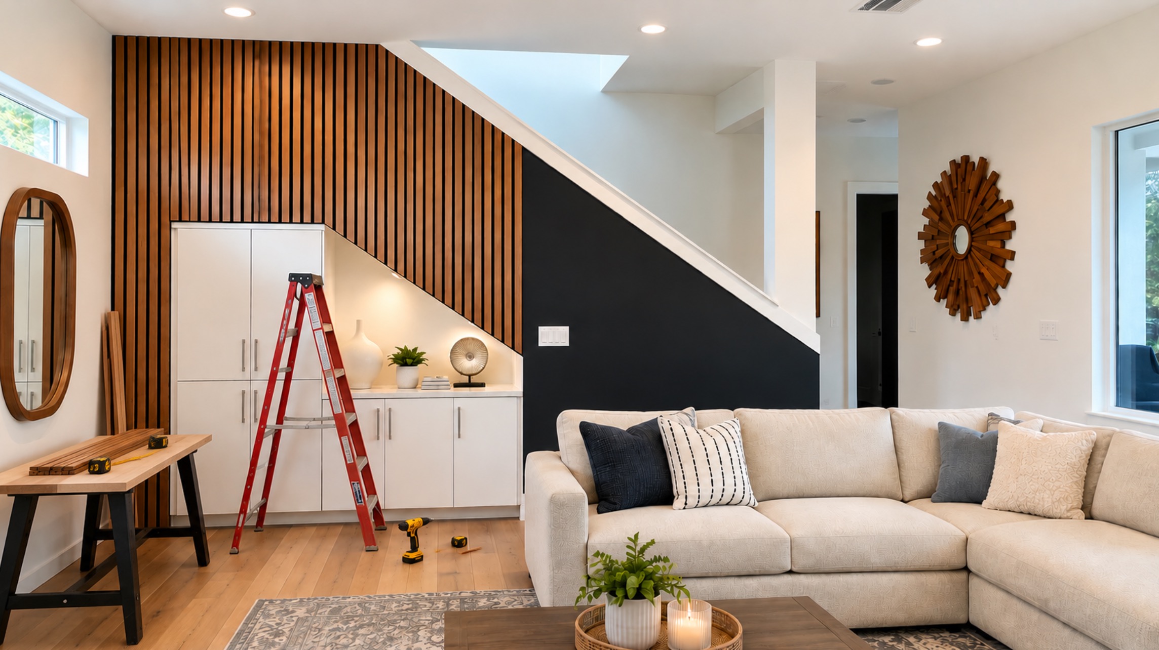 Interior woodworking project