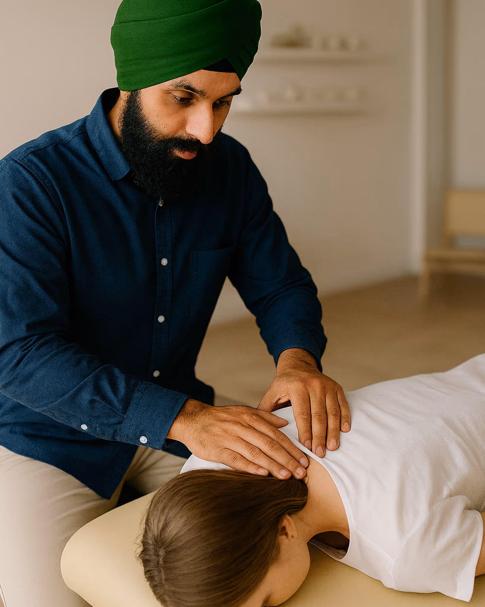 Posture and neck assessment at Back Space Chiropractic