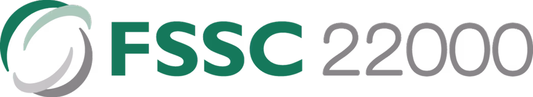 FSSC 22000 logo with a stylized green and gray circular design next to the text.