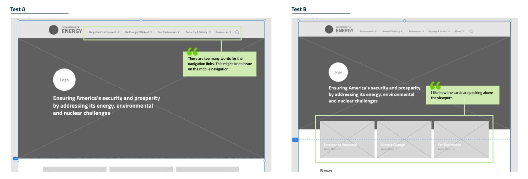 Iterating on Low-fidelity wireframes