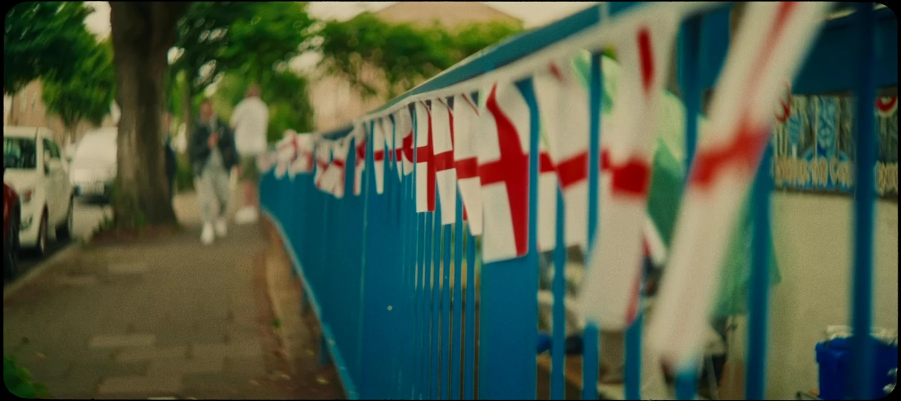 We Move — Flags lining the neighbourhood
