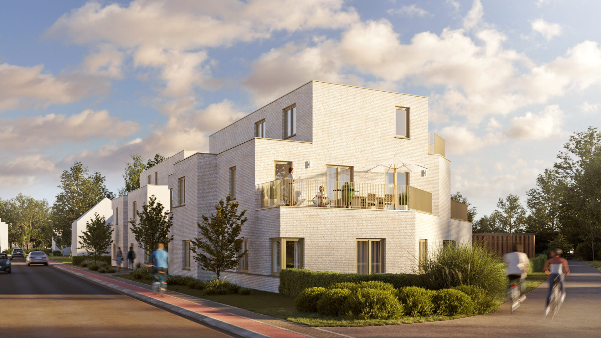 Appartementsgebouwen van het project Oriole in Heusden-Zolder