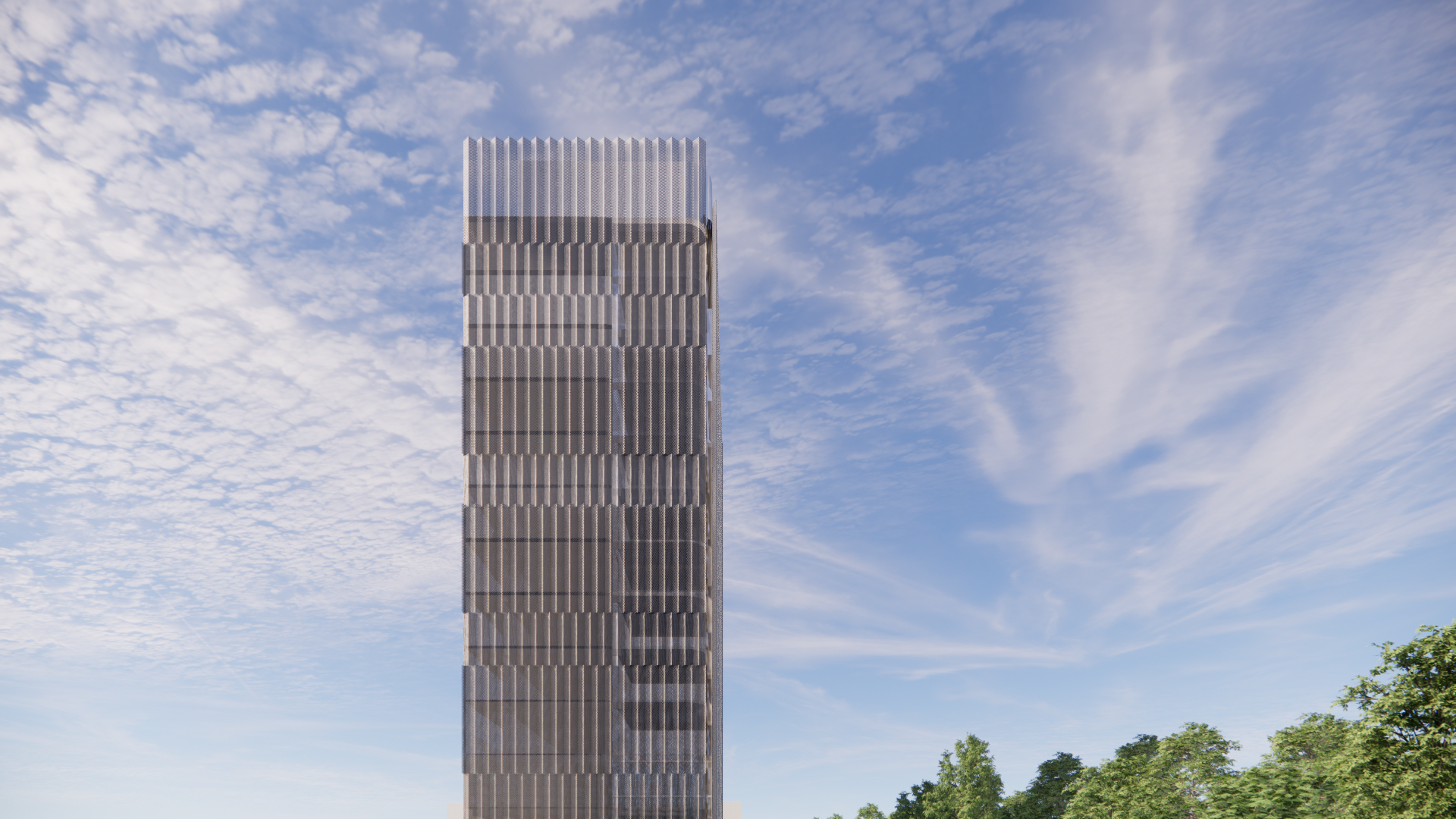 Render van de nieuwbouwkantoren in Lummen
