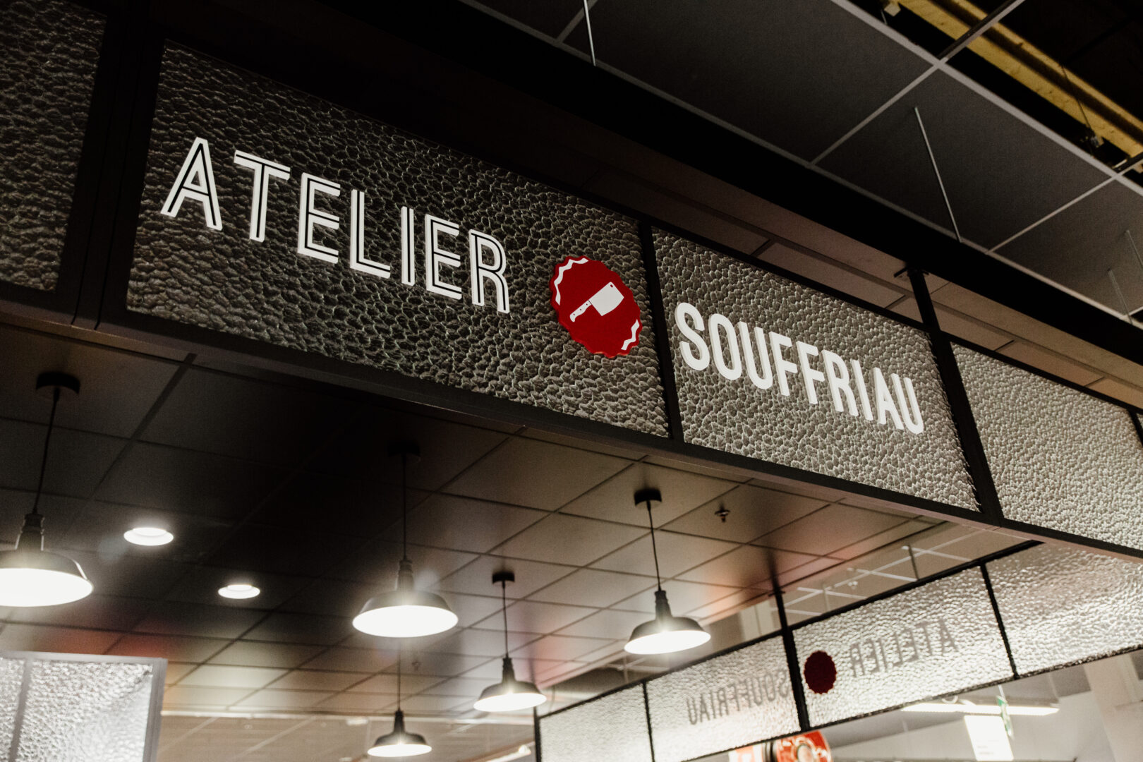 Shop-in-shopstand van Atelier Souffriau in een Delhaize-winkel