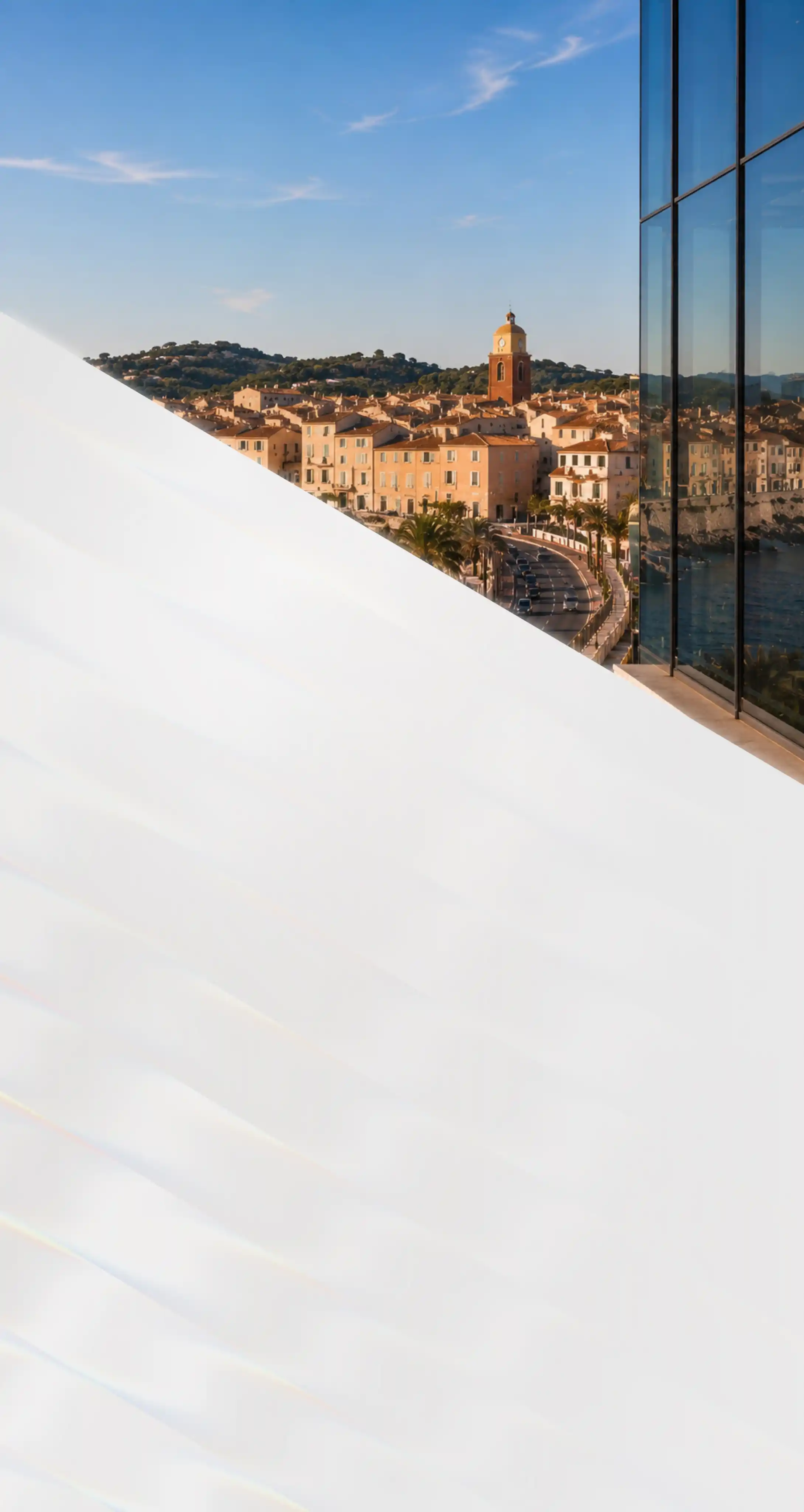 Villa du golfe de Saint-Tropez équipée de films solaires sur ses baies vitrées