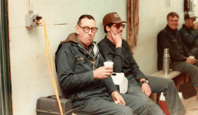 Historic photo of the Wantage Excavating team, highlighting the company’s family-owned roots and decades of excavation work in Sussex County, NJ since 1964.