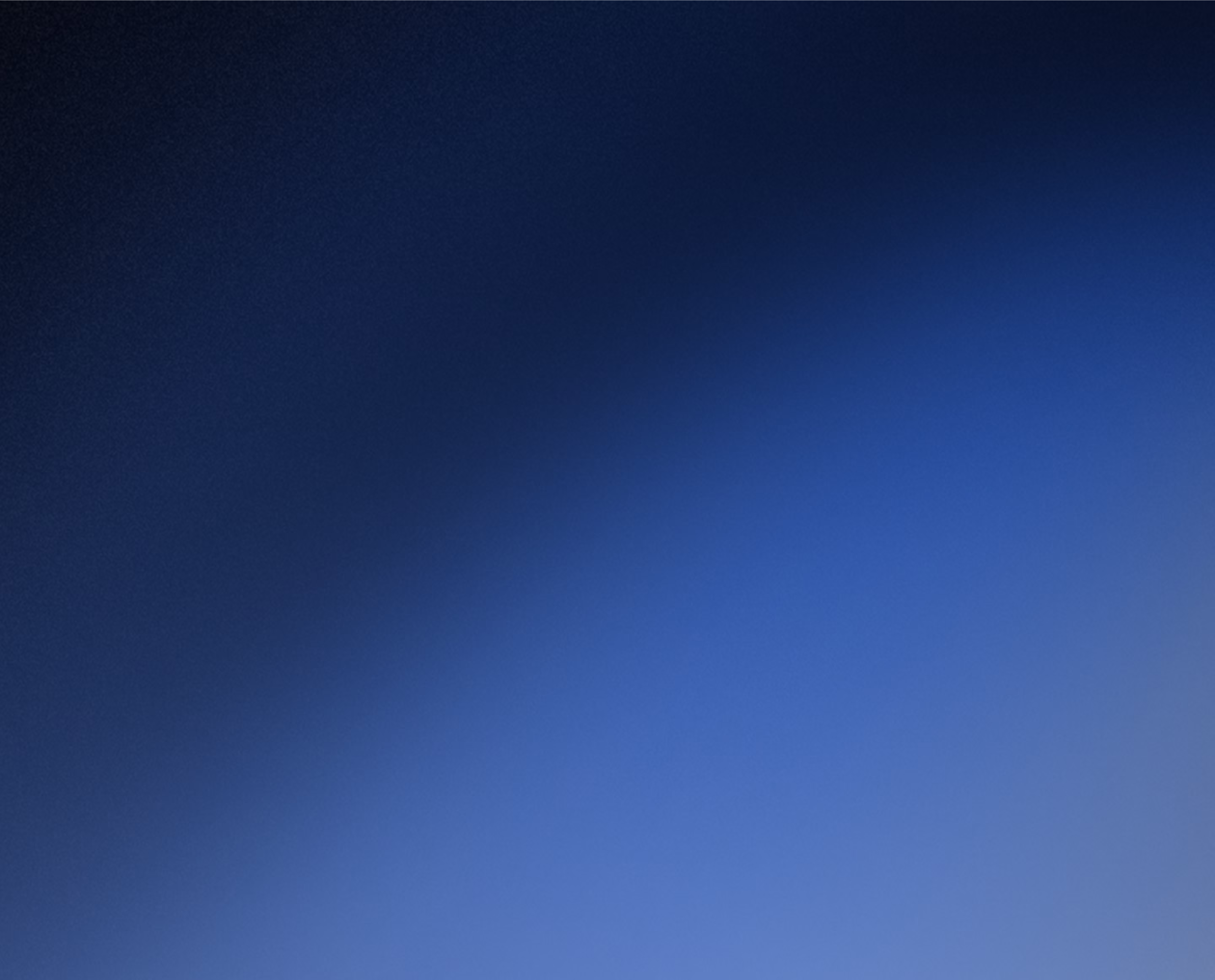 Verlaufshintergrund mit dunklem Blau oben links, das sich zu einem helleren Blau unten rechts verblasst.